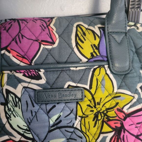 VERA BRADLEY FALLING FLOWERS DAY OFF SATCHEL Handbag‎ Crossbody - Picture 2 of 15
